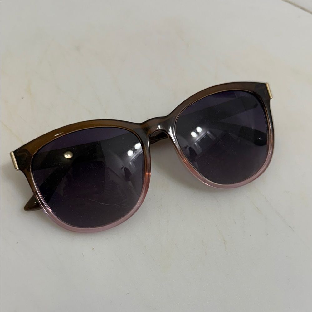 Stylish Brown and Pink Sunglasses Polarized Good Condition EGO